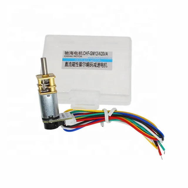 CHF-GM12-N20VA 3 в 6 В Dc мотор-редуктор с датчиком скорости измерения скорости для мини-автомобиля Баланс двигателя энкодер DIY