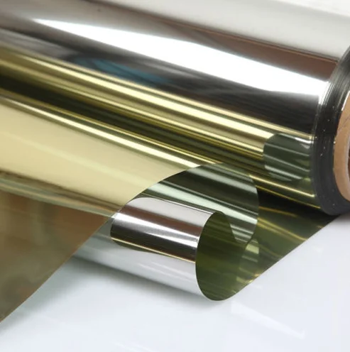 Heat Insulation gold sliver window tint for home membrane thermal building tint film