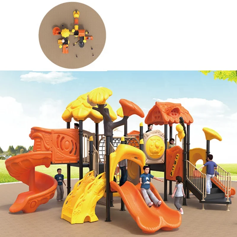 Небольшой слайд площадка детского сада на открытом воздухе TX-075B образования