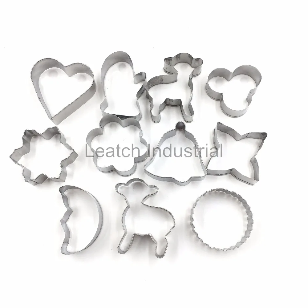 Leatchliving Wholesale Cooking Tools stainless steel cookie cutter set