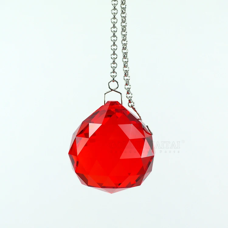
Wholesale 40mm top quality original colorful Crystal chandelier prism ball, 1 set of 12 colors 