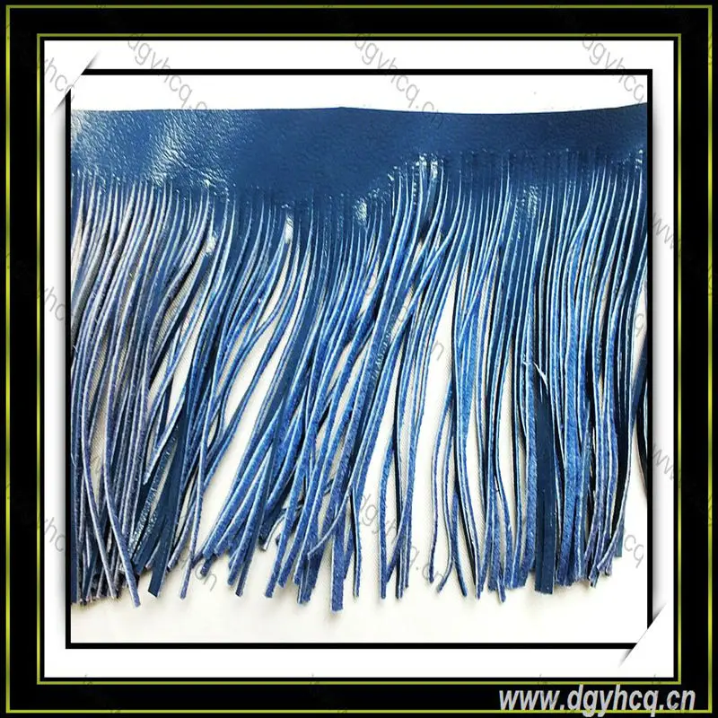 Customized mini tassel fringe colorful faux leather tassel synthetic leather tassel for handbag garment decoration