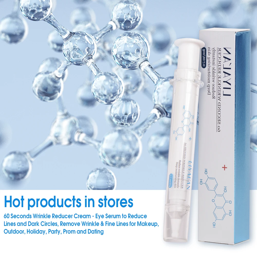 OEM Private Label 60s Instant Wrinkle Remover Anti Aging Ageless Eye Cream