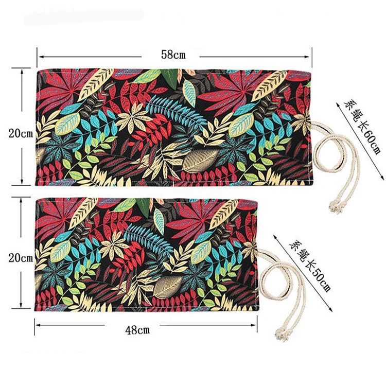 
Pencil Case School Canvas Roll Pouch Consmetic Makeup Brush Case Pen Storage Pencil Box 