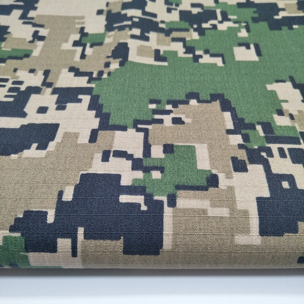 
Oil proof anti-IR camouflage rip-stop canvas fabric with water repellent 
