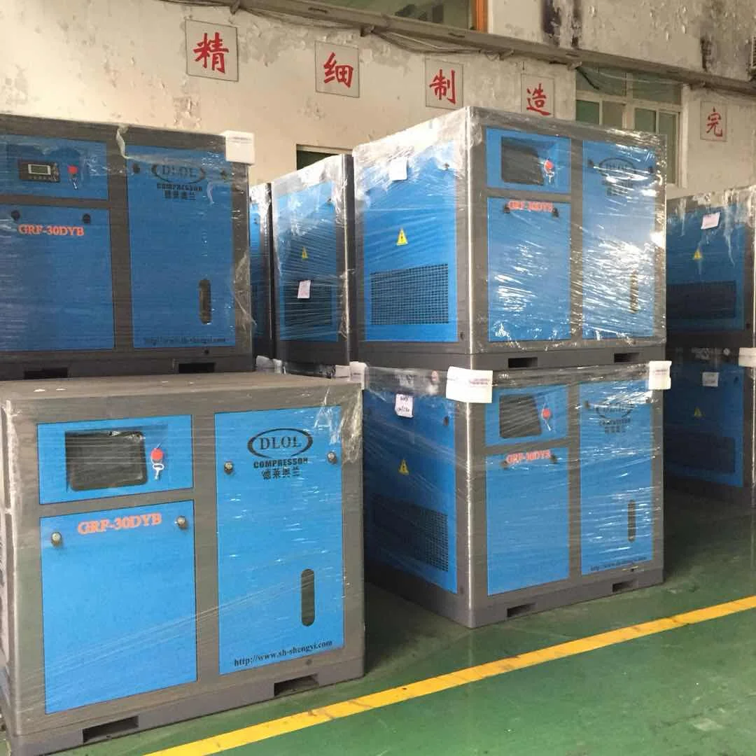 50 HP PM двигатель с регулируемой частотой вращающегося винтового воздушного компрессора