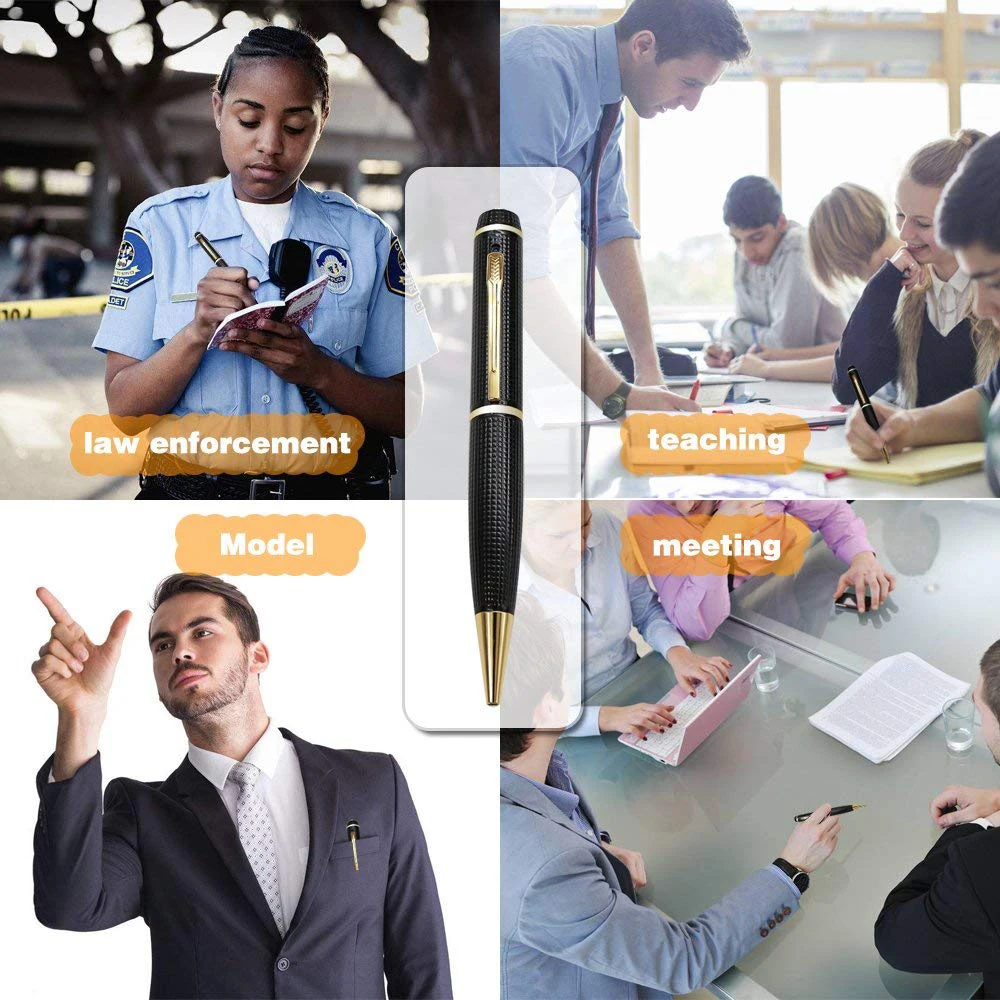 Скрытая камера видеокамера ручка видеокамера 1080P HD DVR с функцией фотосъемки видеозапись мини портативный видеорегистратор Cam PQ177