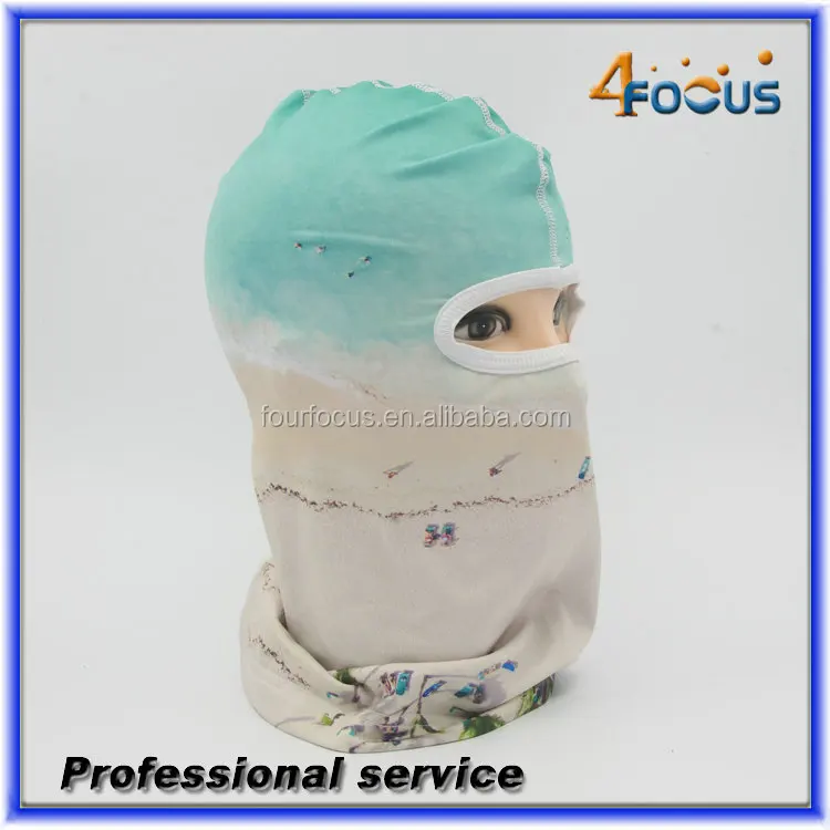 custom print balaclava balaclava ski face  white color balaclava