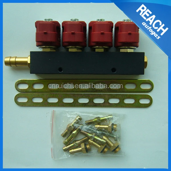 LPG/CNG Common Rail Performance Injectors 3 4 6 8 Cylinder Fuel Injection Rails