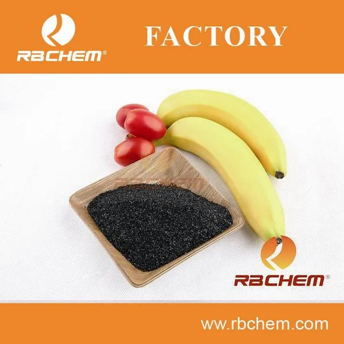Potassium humate powder from leonardite/lignite for agriculture use from RBCHEM Manufactory