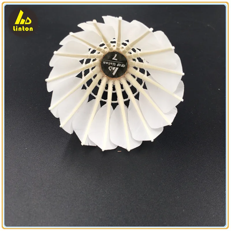 Chinese factory best sale in Korea goose feather with lowest price badminton shuttlecock
