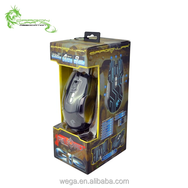 Manufacturer LED light DPI adjust Shooting Game mouse with macro function