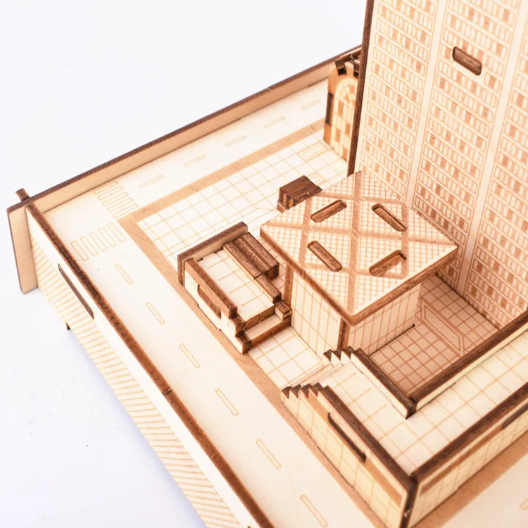 Funny House DIY Educational Wooden WILLIS TOWER Toys For Kids Playing/Training