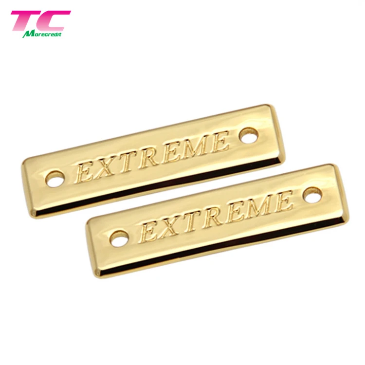 China Supplier small metal tag with custom logo tags sewing round