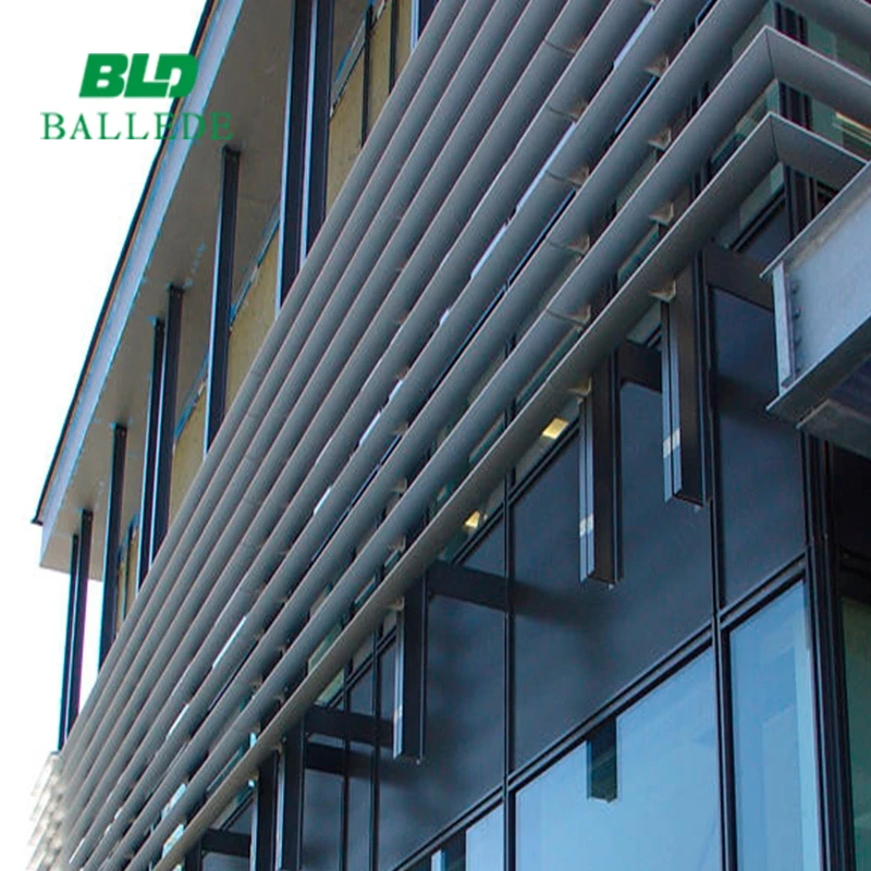 Customized fixed /adjustable Big size aluminum sun louver/brise soleil