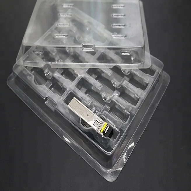 Vacuum Forming Plastic Blister Electronic Component Packaging Tray