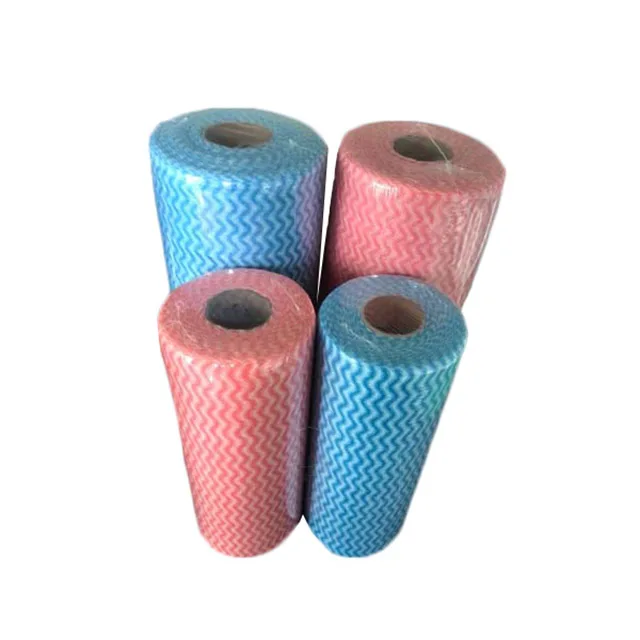 Viscose and Polyester Top Quality Spunlace Non Woven Fabric Disposable Kitchen Cleaning Wipe
