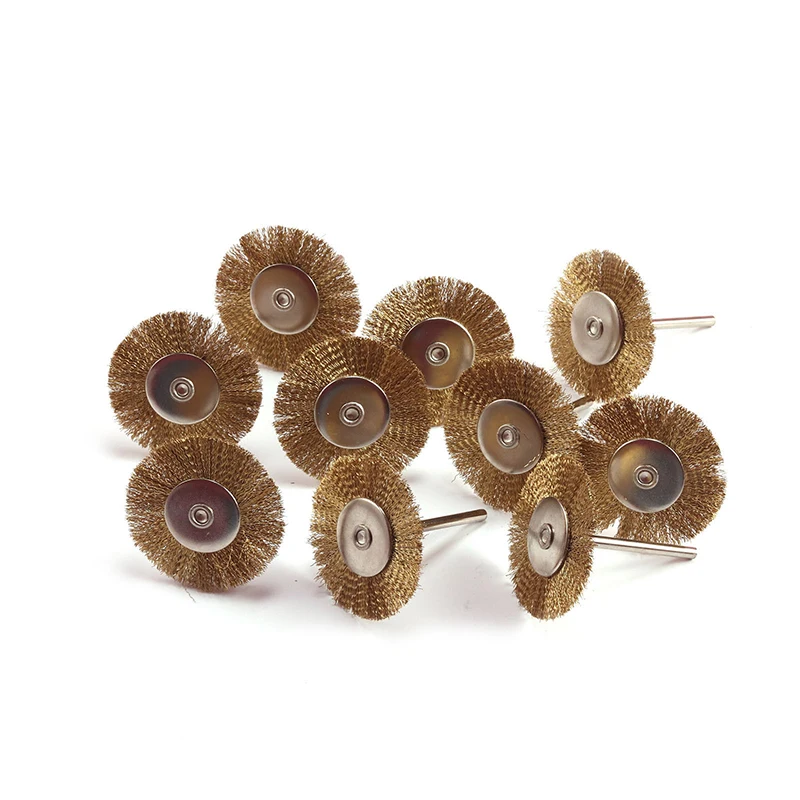 Mini Wire Brass Brush for Wheel Dremel Rotary Tool Grinder Polishing