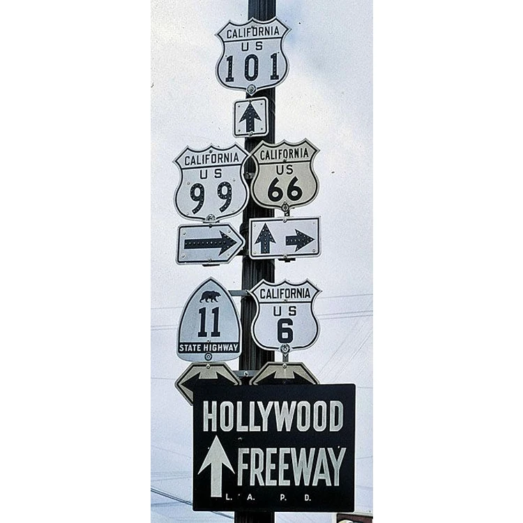 Profession Hot Sale customized Printing metal sign plaque novertly route 66 tin sign For Decoration