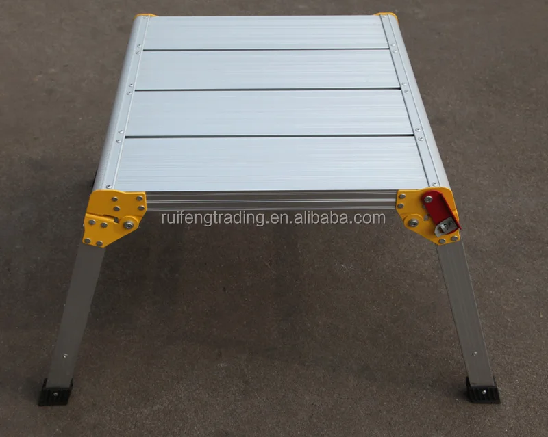 
600 x 500mm Aluminum Portable Work Platform 150kg Capacity 