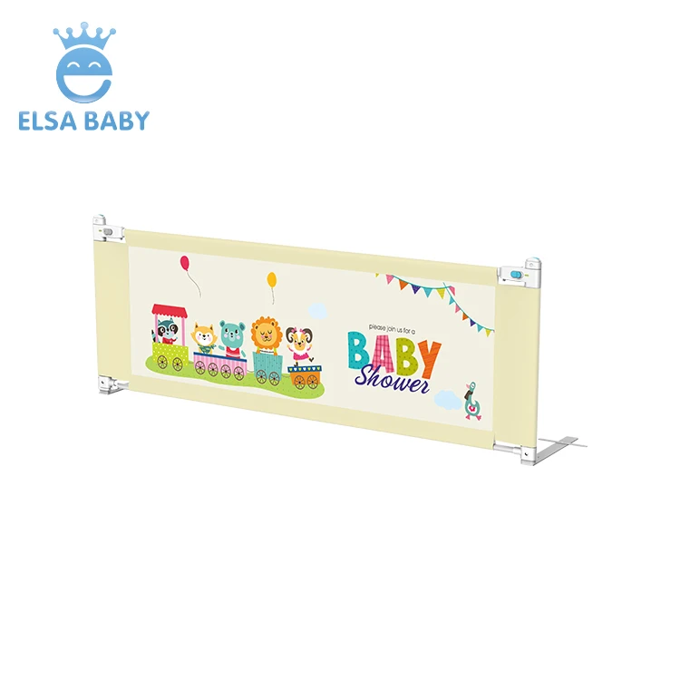 
Easy to assemble and sturdy, folding baby bed rail avoid baby falling to the ground 