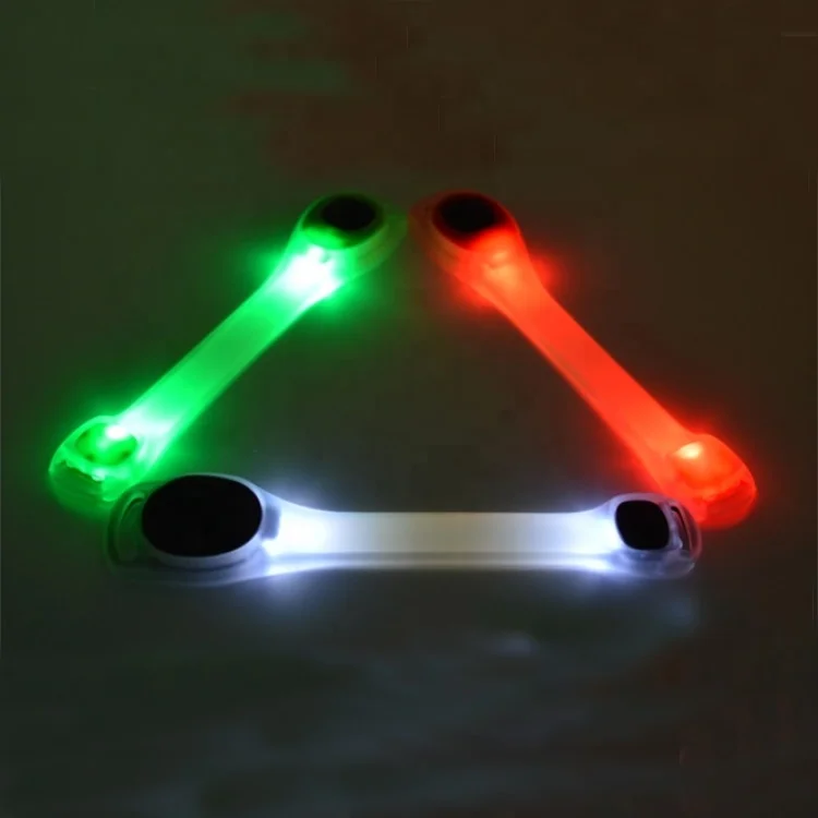 Outdoor LED Sports Wrist Leg Armband Flashing Safety Warning Light for Running Cycling Hiking Jogging