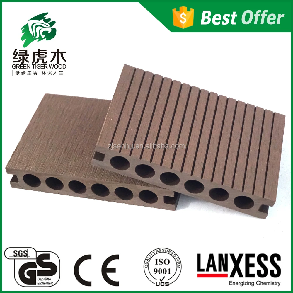 WPC Flower Pot Wood Plastic Garden Ornaments Composite Waterproof Flooring