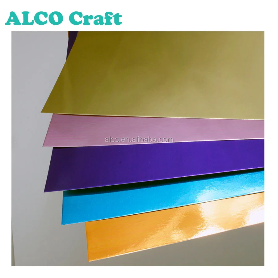 
A6 size colored aluminum foil paper for diy 