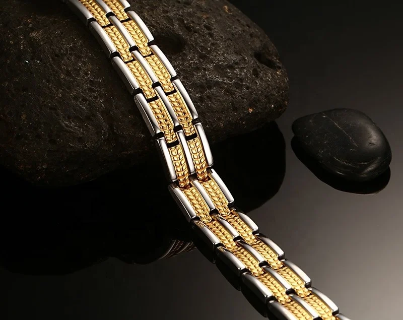 Fashionable and original design magnetic energy power germanium bracelet