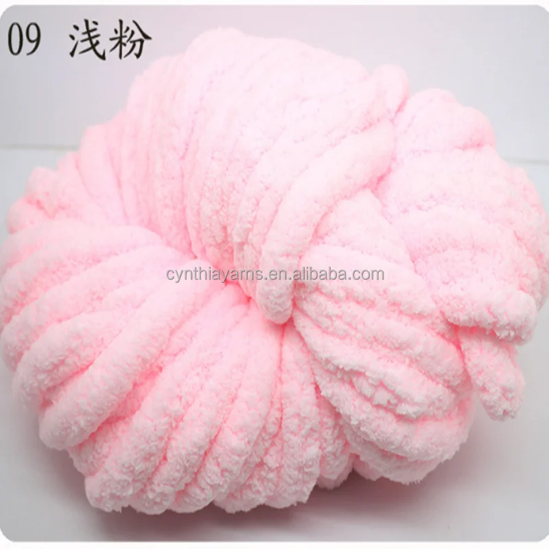 Cynthia 100% Velvet Chenille Yarn Super Chunky Yarn and Washable by Machine