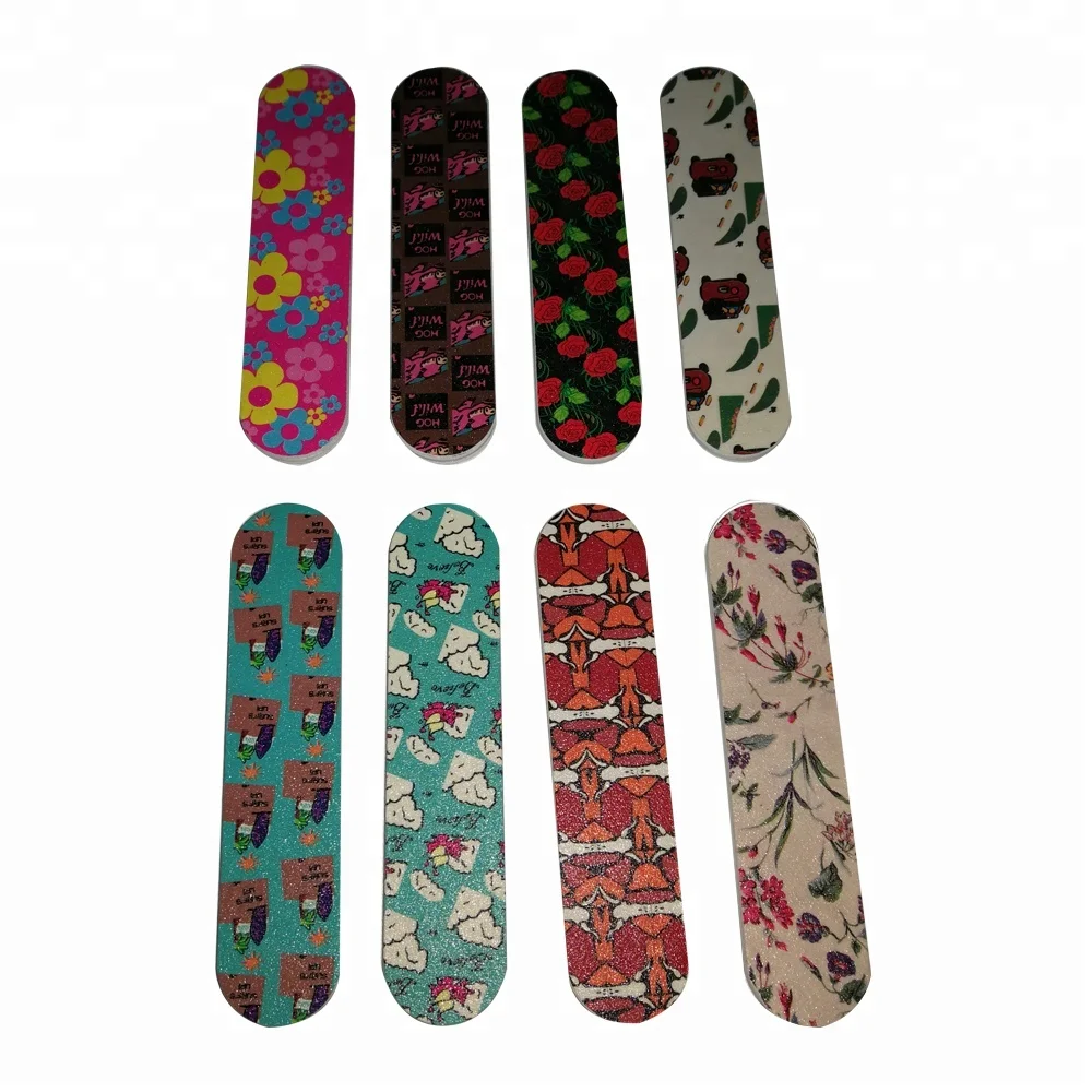 
Professional Portable Double Sides Available Disposable Finger Mini Nail Files cute nail files 