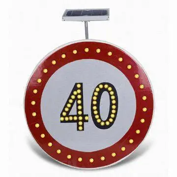 
Road safety customized outdoor reflective solar LED traffic sign 