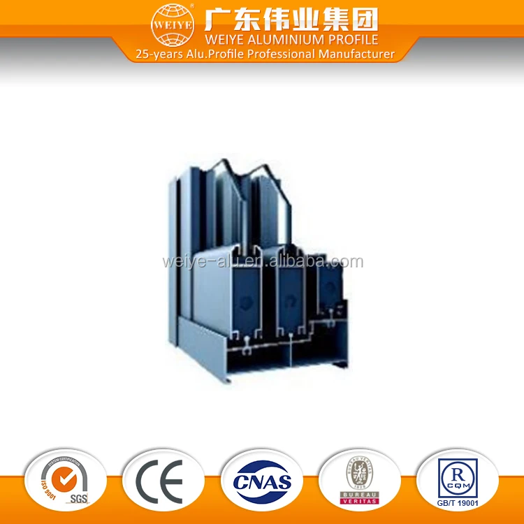 Aluminum alloy profile glass door and window frame profile