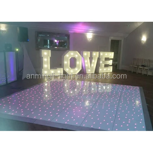 Wireless RGB led dance floor / portable Wedding Dance Floor Light For Sale