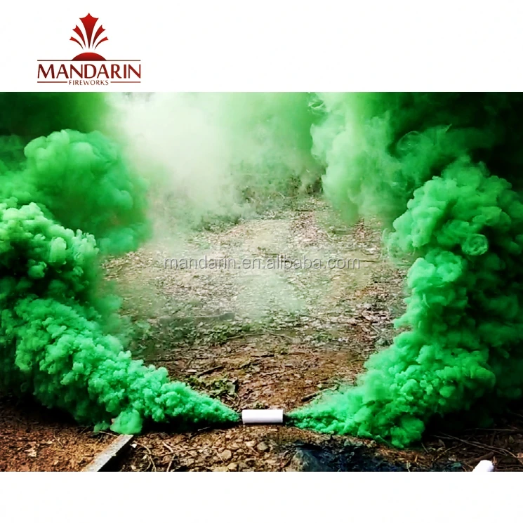 Wire Pull daytime hand hold wedding party colorful smoke flare tube fountain fireworks for wholesale