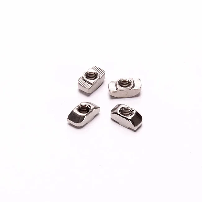 Aluminum profile 40 series slot 10 zinc plated steel T nuts m4 m5 m6 m8 hammer head nuts