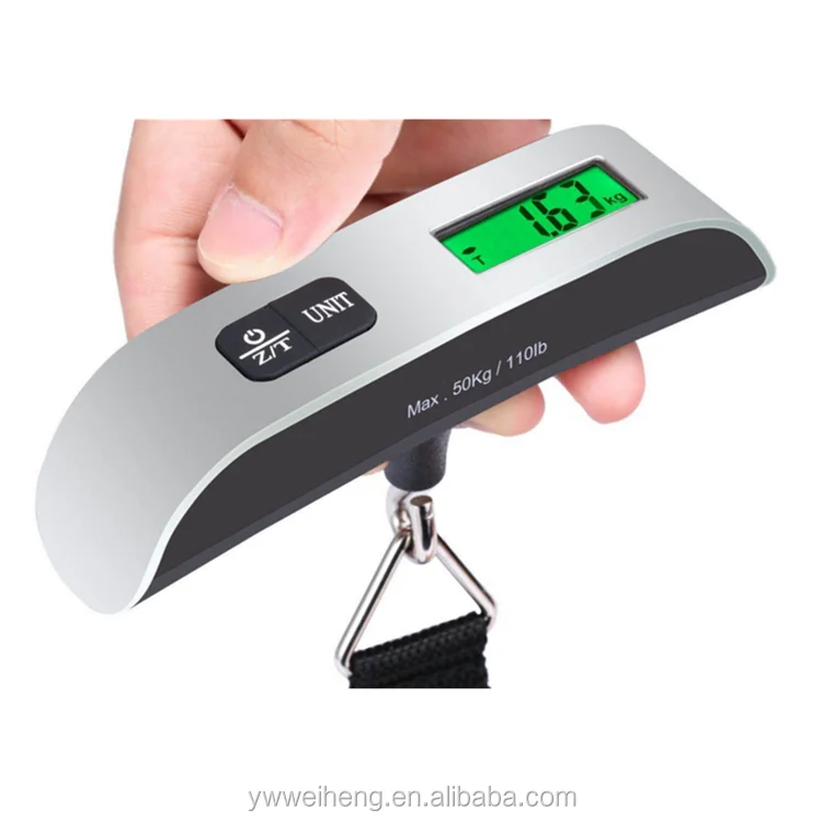 Mini Digital Luggage Scales Hand Held LCD Electronic Scale Electronic Hanging Scale 50kg T-shaped