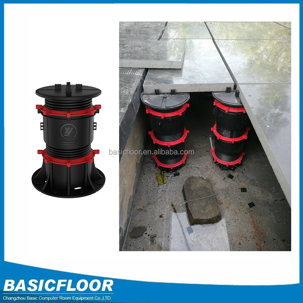 
Alibaba China wholesale accessories height adjustable plastic pedestal raised floor system 