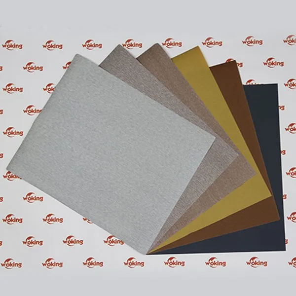 Stearate coated Golden sanding paper sheet for Wood Processing