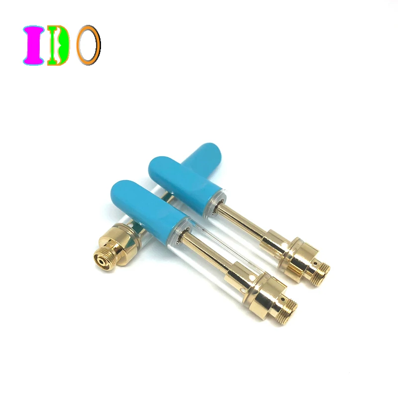 
0.5ml 1ml Capacity bule Ceramic Tip vape cbd cartridge with 510 Thread 