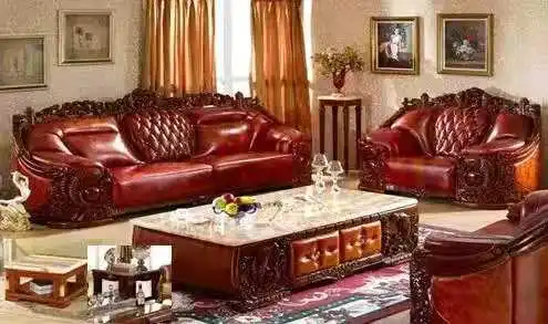 
European hard wood carved handmade flower livingroom royal sofa set 