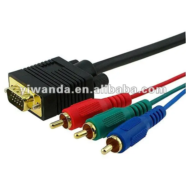 Кабель vga-3 rca для ПК HDTV