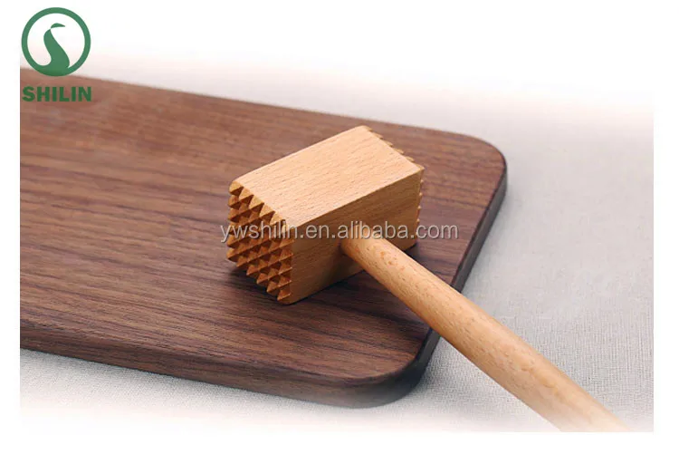new design hot sales wooden meat hammer