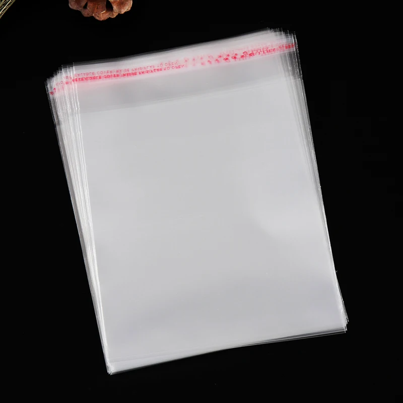 plastic OPP/CPP bags for clothing packing Clear OPP packing bags with header and self adhesive