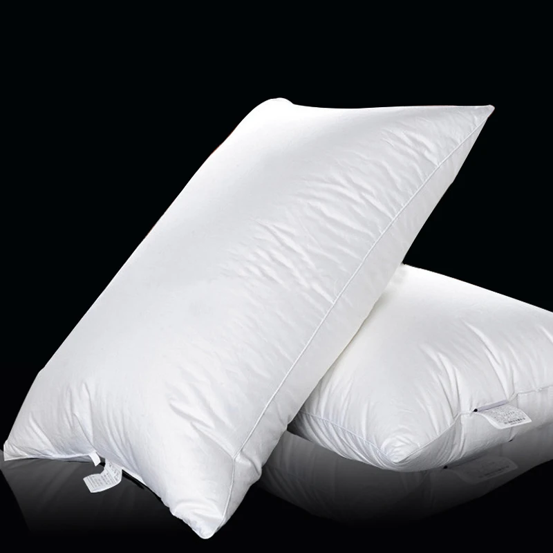 Wholesale hotel supply high quality goose down feather proof soft pillow insert