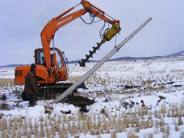 10-20tons earth auger drills excavator hydraulic attachment