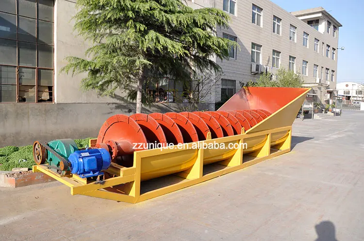 Manufacture industrial small gravel river sea silica screw sand washing washer cleaning machine design price for sale in india