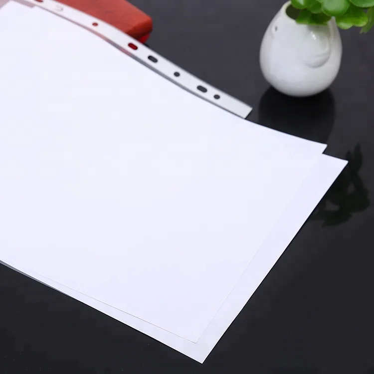 A4 PP Clear Waterproof Document Holder 11 holes Sheet Protector