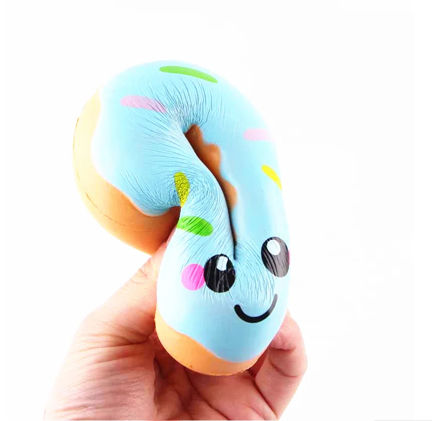 Мягкие симпатичные цветные пончики Mskwee мягкий медленно Восстанавливающий форму кулон ремешки для телефона эластичные сжимаемые детские игрушки новый год Рождество дети