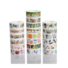 Custom new design easy tear colorful washy tape